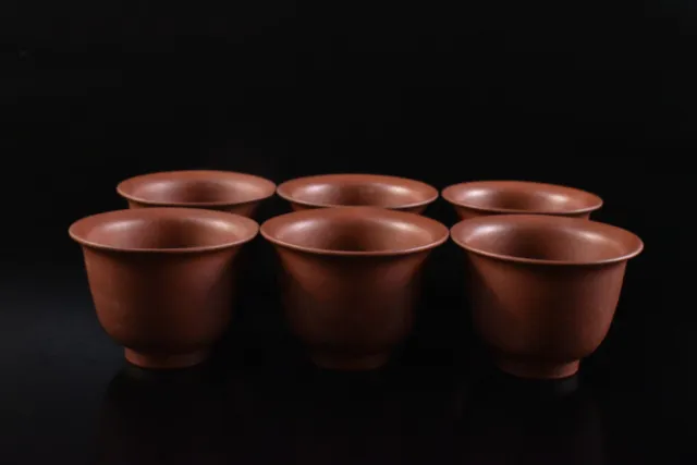K4900: Chinese Brown pottery Shapely TEA CUP Senchawan Bundle sale