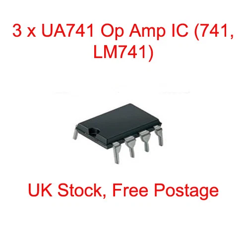 3 X UA741 Op Amp IC (741, LM741) - DIP/DIL8 EUR 3,78 - PicClick IT
