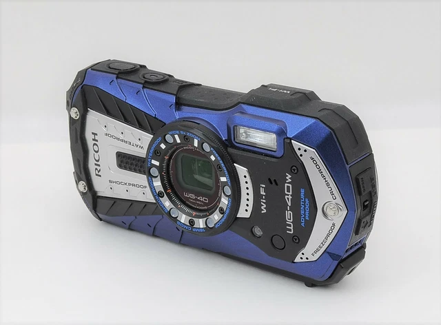 【Near Mint】RICOH Waterproof digital camera RICOH WG-40 Blue  From Japan 3