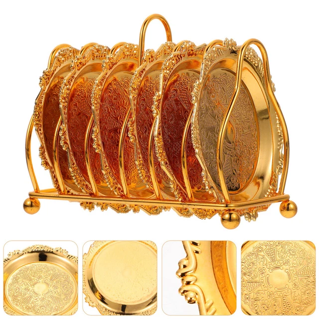 Set mini piatti frutta metallo banchetto piatto essiccato piatto rotondo