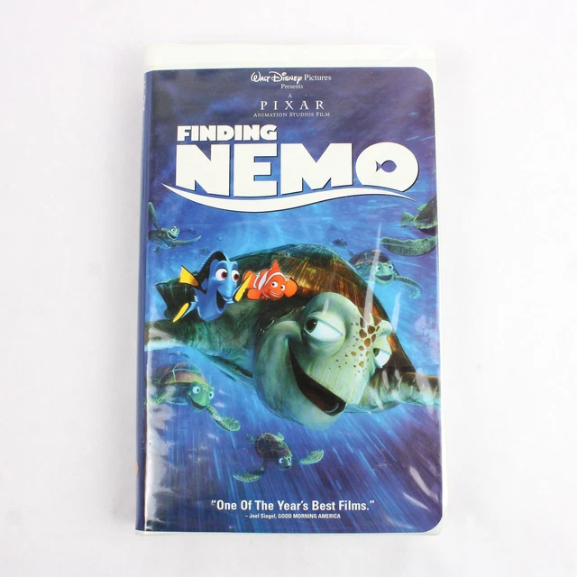 WALT DISNEY PIXAR Animation Studios Finding Nemo VHS Tape Movie 2001 ...