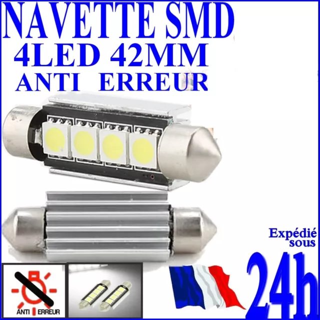 AMPOULE NAVETTE LAMPE A Led Smd C5W Anti Erreur Xenon 31 36 39