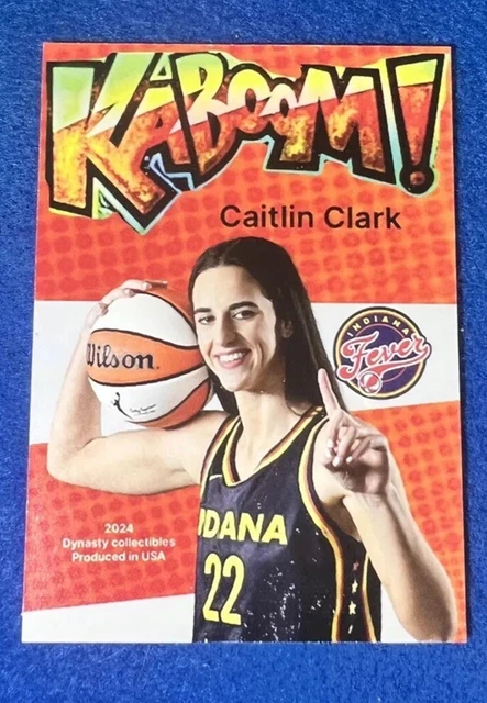 2024 KABOOM CAITLIN Clark Rookie Card Dynasty Sparkle EUR 11,37