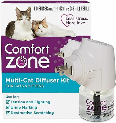 1 Difusor Plus 1 Recarga comfort zone Multi-Cat Calmante Kit (Principiante Pack)