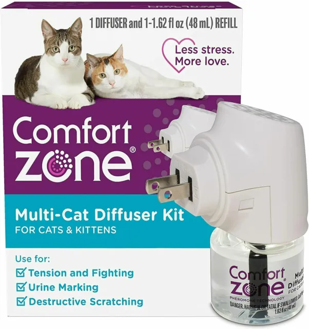 1 Difusor Plus 1 Recarga comfort zone Multi-Cat Calmante Kit (Principiante Pack)