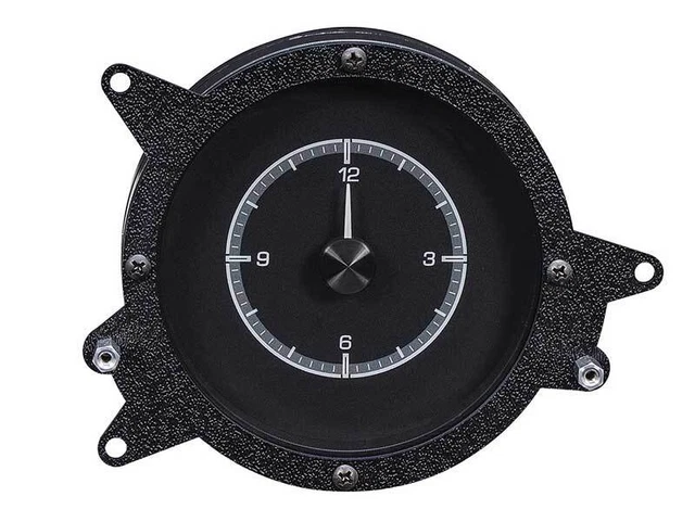 1969-70 Mustang Dakota Digital HLC Series Clock - Black Alloy Face
