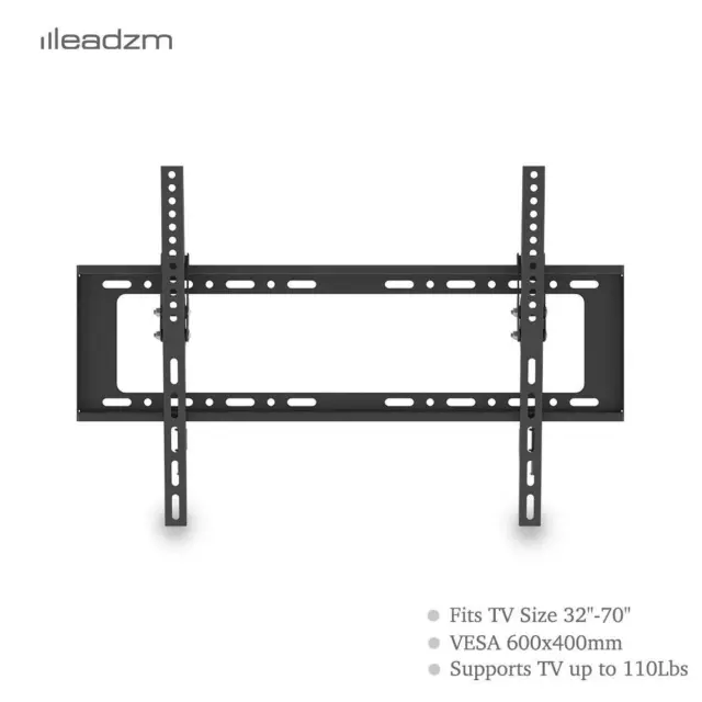 Slim Flat Tilt TV Wall Mount Bracket VESA LCD LED 42 43 49 50 55 60 65 70 inch