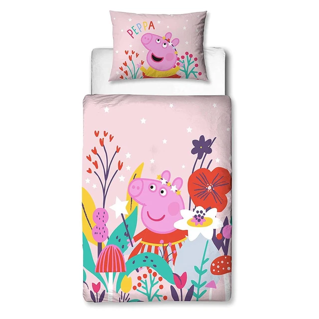 Peppa Pig Magico Lettino Copripiumino e Federa Set Neonato Letto Bambini Ragazze