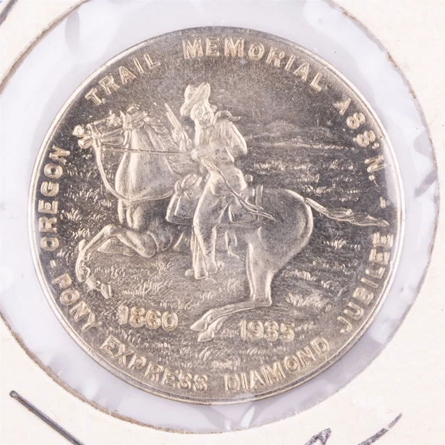 Pony Express Diamond Jubilee - Oregon Trail Memorial Token 1860-1935