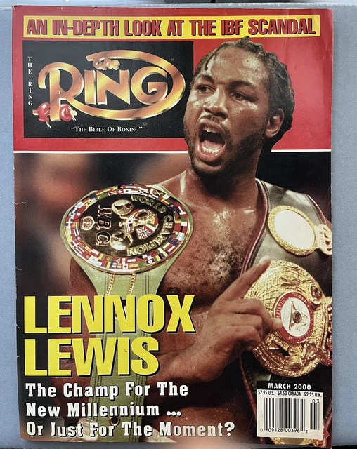 Ring Magazine March 2000 Magazine Lennox Lewis