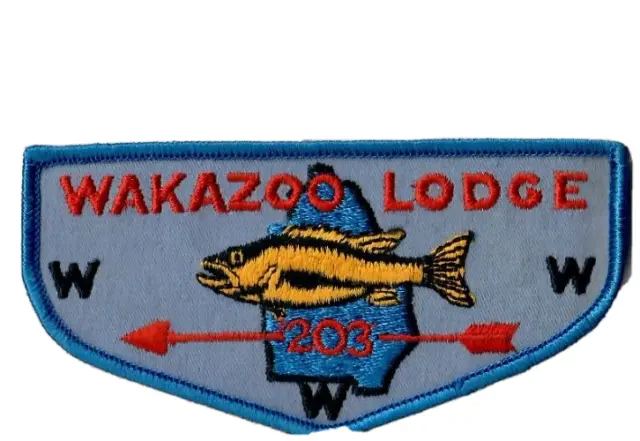 Boy Scout OA 203 Wakazoo Lodge Flap