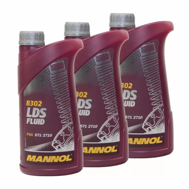 3 Liter (3x1) MANNOL LDS Hydrauliköl Fluid Hydraulikflüssigkeit 4036021101873 2