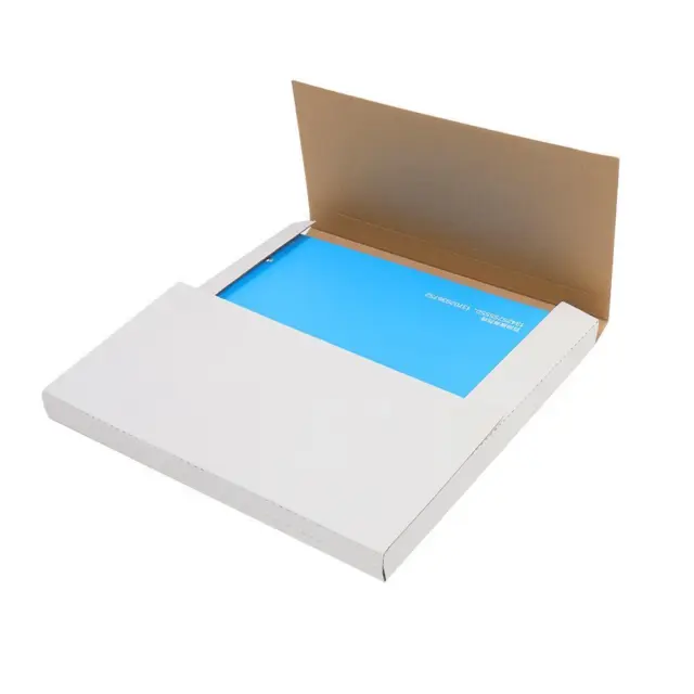 Portable 100 LP Premium Record Album Mailer Book Box Laser Disc Mailers White