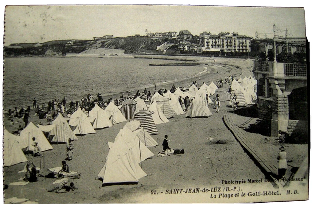 1927 SAINT-JEAN-de-LUZ CPA "Le Golf Hotel Et La Plage" Bayonne Biarritz BE -