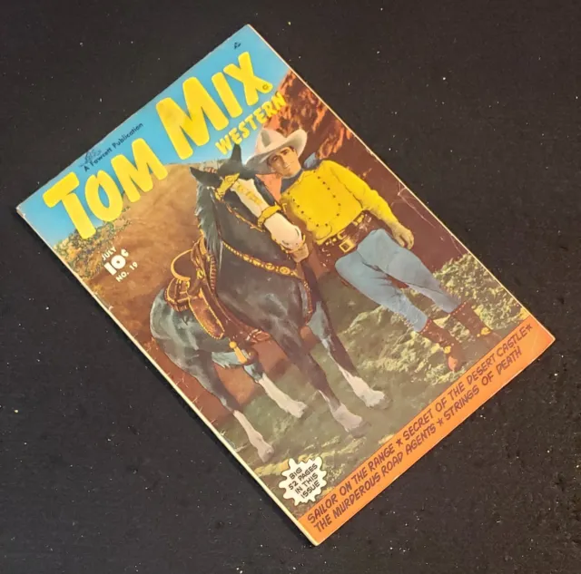Tom Mix Western #19 - '50 Fawcett Golden Age Comic Book - Carl Pfeufer Art (274)
