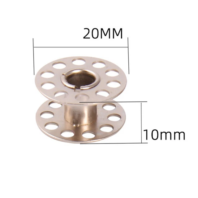 Canettes Machine à Coudre Métal - Lot De 25 Pièces - Acier Inoxydable - Diamètre 2cm - Avec Boîte De Rangement