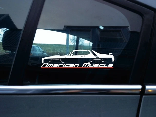 American Muscle classic car sticker for 1971 Plymouth Road Runner (version 1 V71