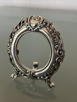 Brighton ❤️Oval Shaped Silver 3 1/2” X  4” Picture Photo Frame