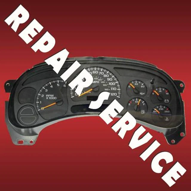 20032006 GM CHEVY Silverado Instrument Cluster Gauge REPAIR SERVICE £