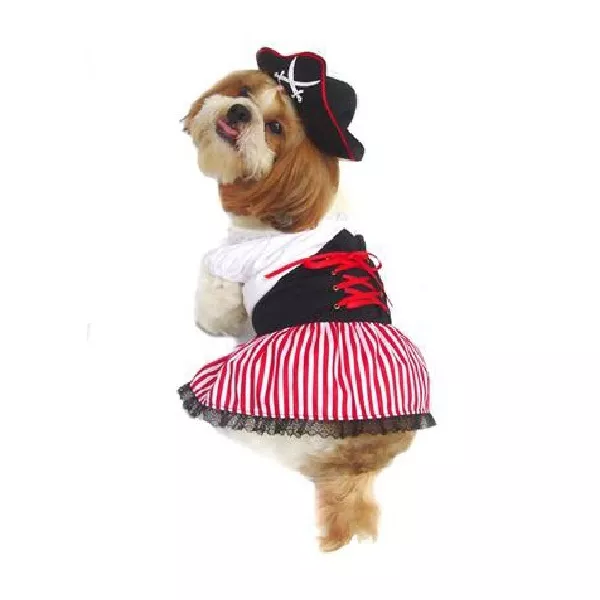 Signora Pirata Cane Costumi - Abito Your Pup Nautico Halloween Marinaretta &
