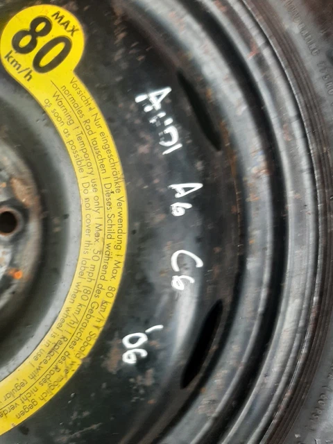 Audi A6 2005-Present Day 18" Space Saver Spare Wheel