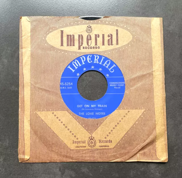 7" The Love Notes - Get On My Train - US Imperial Doo Wop