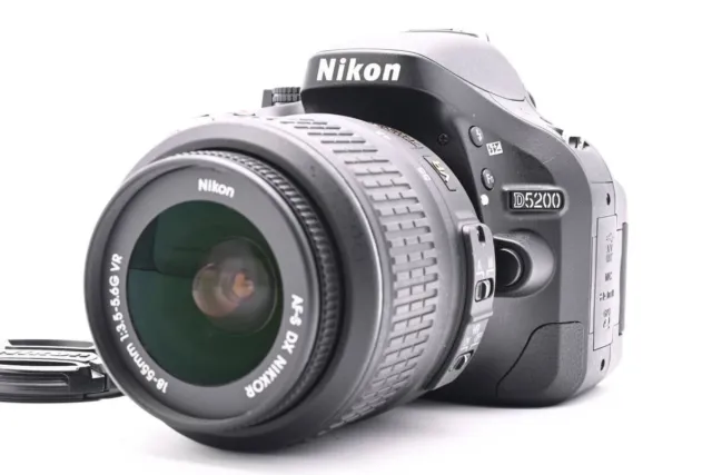 [Near MINT] Nikon D5200 24.1MP Digital Camera Black Body w/ 18-55mm From JAPAN