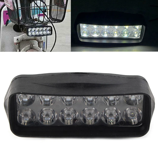 1X Motorcycle Headlight Spot Fog Light 12-LED Headlamp For Car UTV ATV