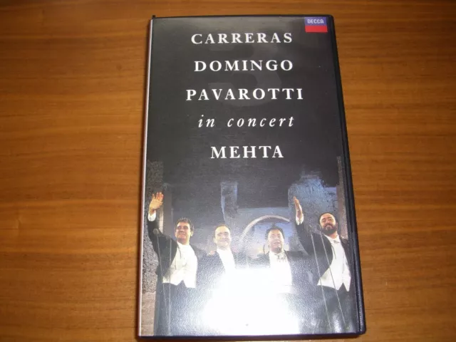 CARRERAS DOMINGO PAVAROTTI IN CONCERT VHS VIDEO MEHTA: DECCA 1990 - neu