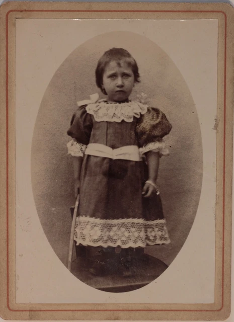 Fillette Photographie Carte de visite Cdv Vintage Citrate