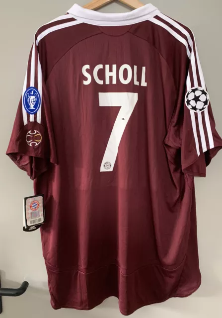 Original Adidas FC Bayern München CL-Trikot MEHMET SCHOLL #7 Saison: 2006/07 XXL