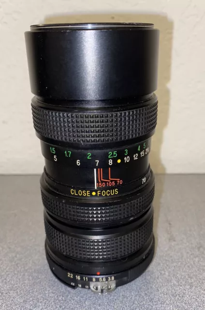 Vivitar 70-150mm 1:3.8 Close Focusing Auto Zoom Camera Lens 22958656