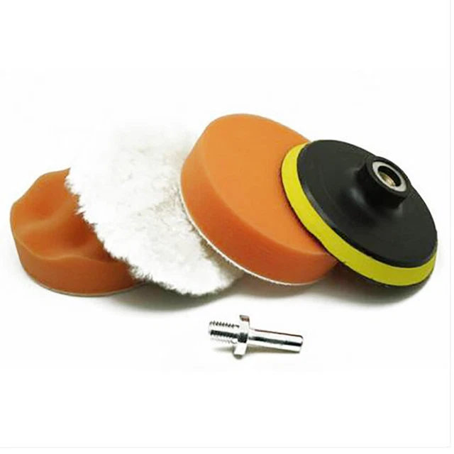 4 Inch Polishing Buffing Pad Kit With Backing Pad And Drill Adapter High Quality