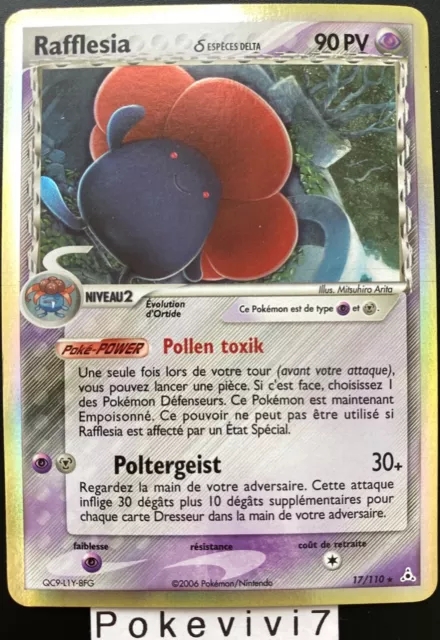Carte Pokemon RAFFLESIA 17/110 Holo Bloc EX Fantômes Holon FR