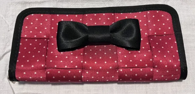 EUC Harveys Seatbelt Bags Disney Minnie Mouse Dots Clutch Wallet