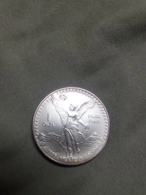 1995 Mexican Libertad Angel .999 Silver