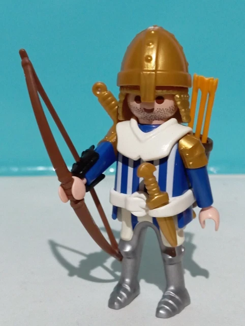 PLAYMOBIL 3268 CHEVALIER Arbaletrier Soldat Lion Bleu Chateau Royal