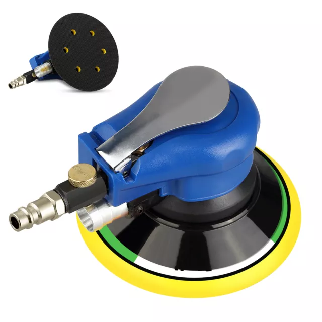 6" Air Random Orbital Polisher Sander 15cm Dual Action Auto Body Orbit DA Sander