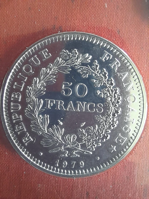 FDC Pièce 50 Francs Hercule 1979 en Argent Neuve Scellée issue du Coffret MDP