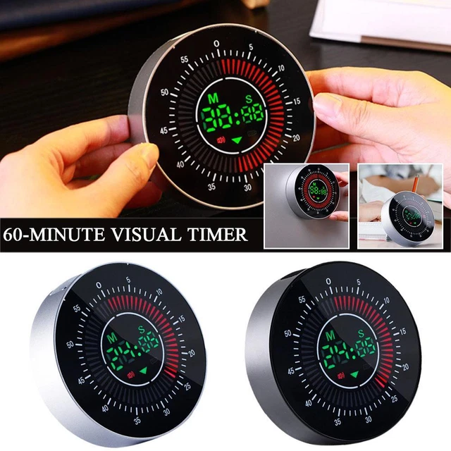 Magnetic Digital Smart Timer - rotation Countdown Timer UK D7Y8