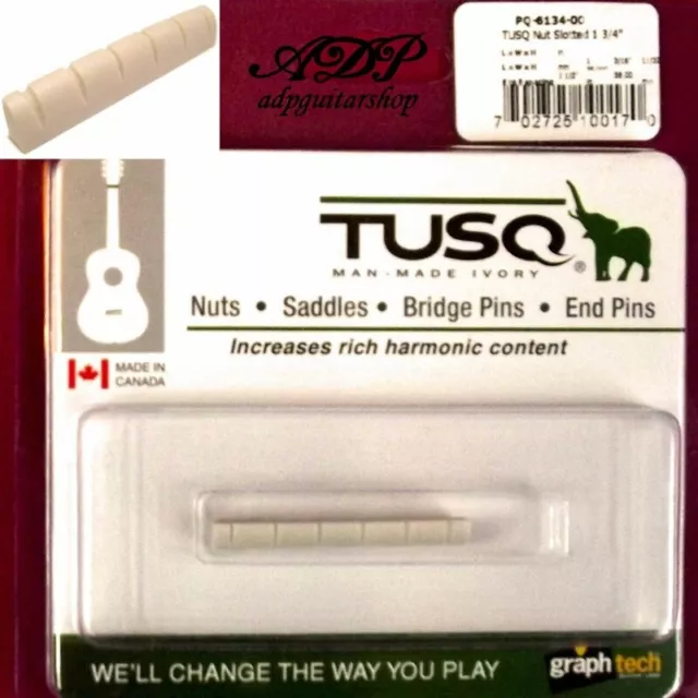 Sillet  Graph Tech Tusq PQ-6134 Acoustic Slotted Nut 1-3/4