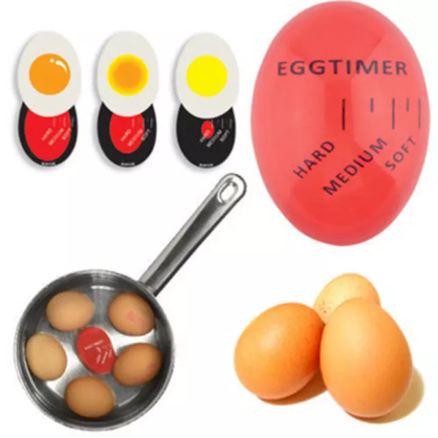 Egg Perfect Color Changing Timer Yummy Soft Hard Boiled Eggs Cooking Kitchen