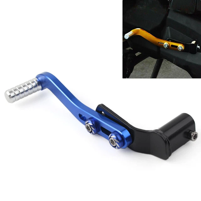Gear Shift Lever Footrest Pedal Foot Rest Shifter Aluminum Universal Motor Blue