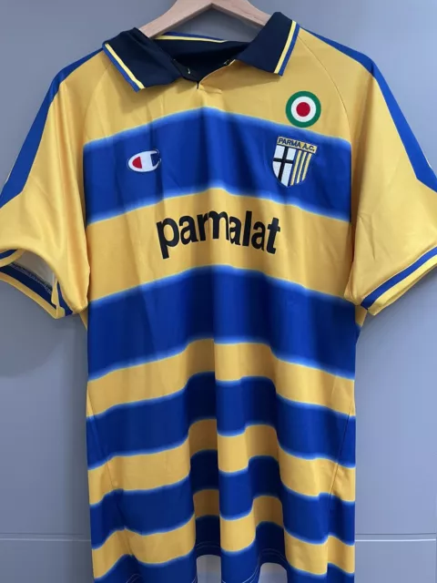 maillot vintage Ac Parma 99 Cannavaro#17# Maglia Vintage Serie A Soccer Shirt