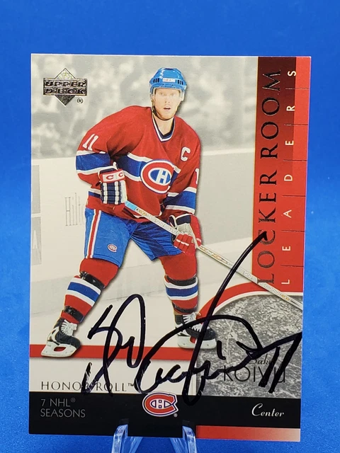 In Person Autograph Saku Koivu Habs Canadiens Finland Auto Upper Deck