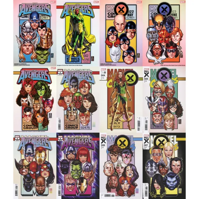 Marvel Corner Box Variants (2023) Avengers / X-Men | Marvel Comics | FULL SETS