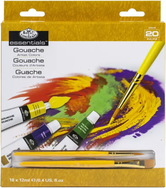 Royal & Langnickel(R) essentials(TM) Gouche Paint Set 21ml-18/Pkg GOU18