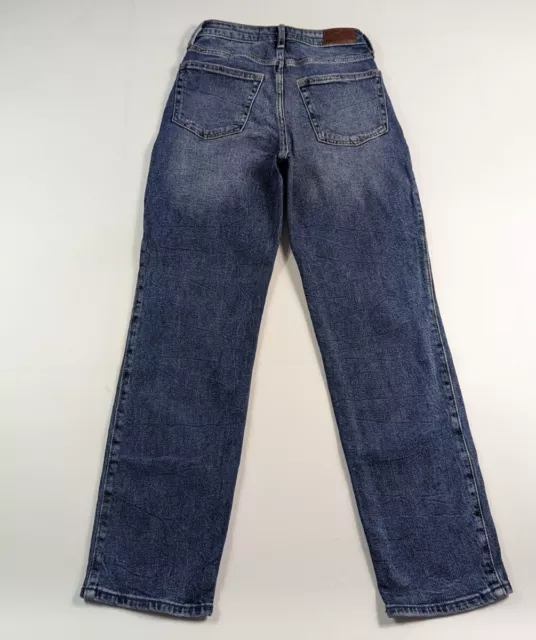 Hollister Womens Ultra High-Rise Ripped Vintage Straight Jeans - 1 SHORT  25x25