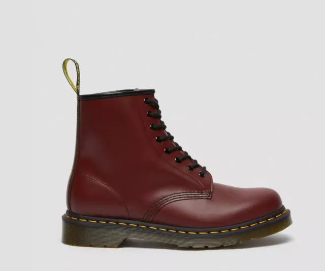 Anfibi Dr. Martens 1460 Smooth Cherry red pelle bordeaux Boots originali SCONTO 2