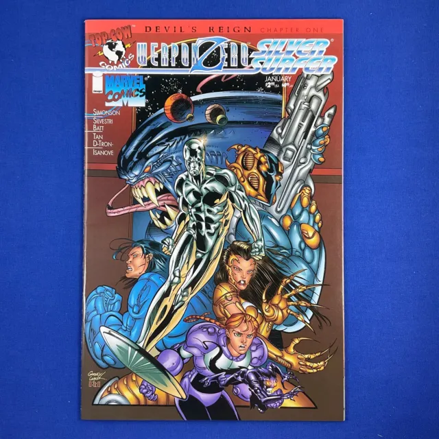 Devil's Reign #1 Silver Surfer Weapon Zero Top Cow Marvel Comics 1997 Crossover